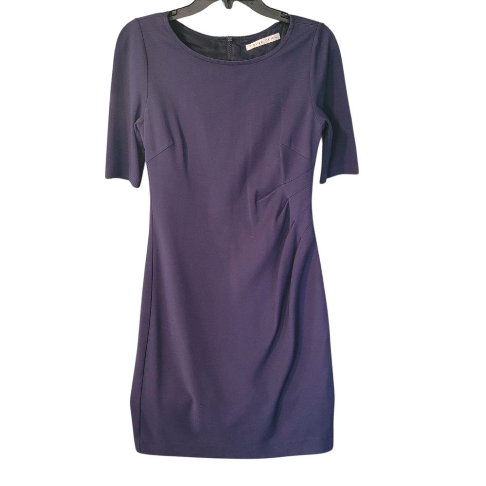 Trina Turk navy blue capsule wardrobe sheath dress - S (4/6)         G27